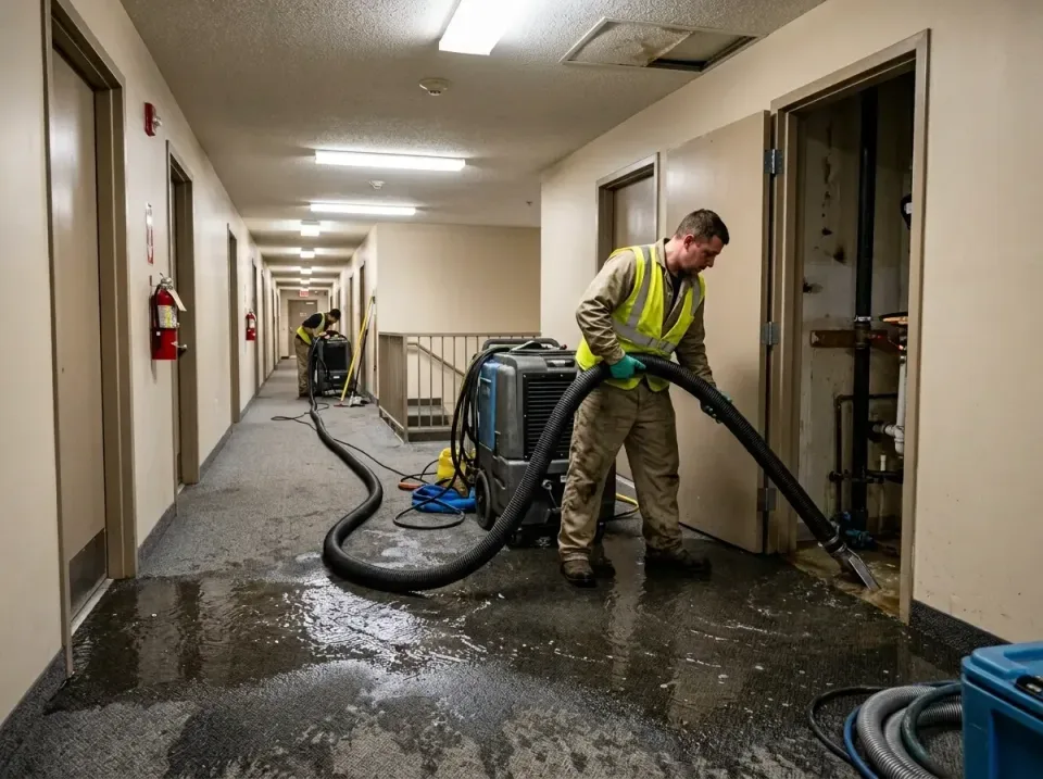 multi-unit-apartment-hallway-f-005 — frequently asked questions, Emergency Burst Pipe Water Extraction & Removal in Texas Ci…